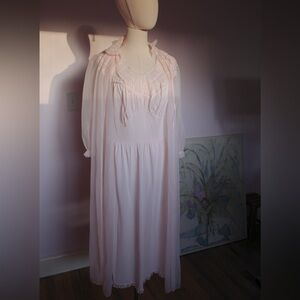 1950s pink nightgown and Peignoir